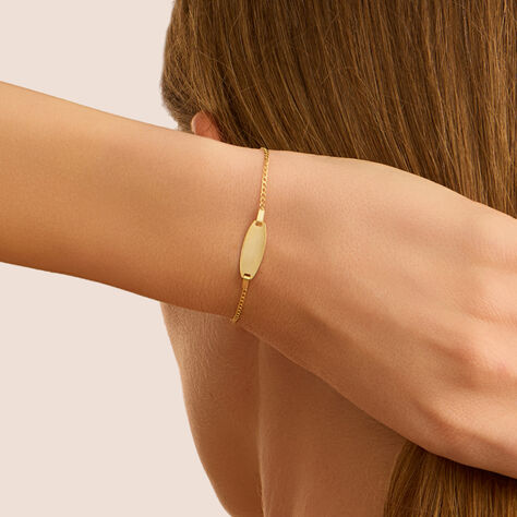 Bracciale Con Targhetta Holy Oro Giallo - Bracciali con Incisione Bambino | Stroili