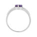 Anello Solitario Amélie Oro Bianco Ametista Cubic Zirconia - Anelli con Pietre Donna | Stroili