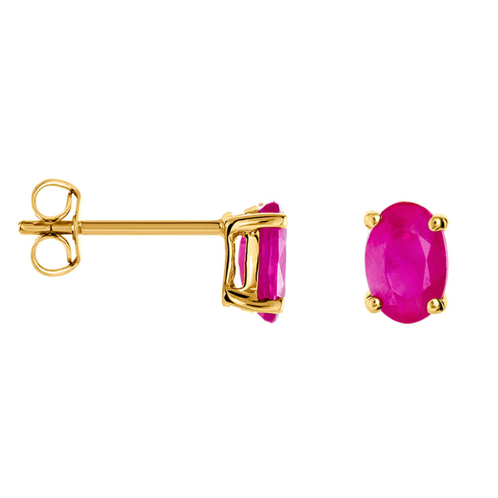Orecchini Lobo Punto Luce Charlotte Oro Giallo Rubino - Orecchini a Lobo Donna | Stroili