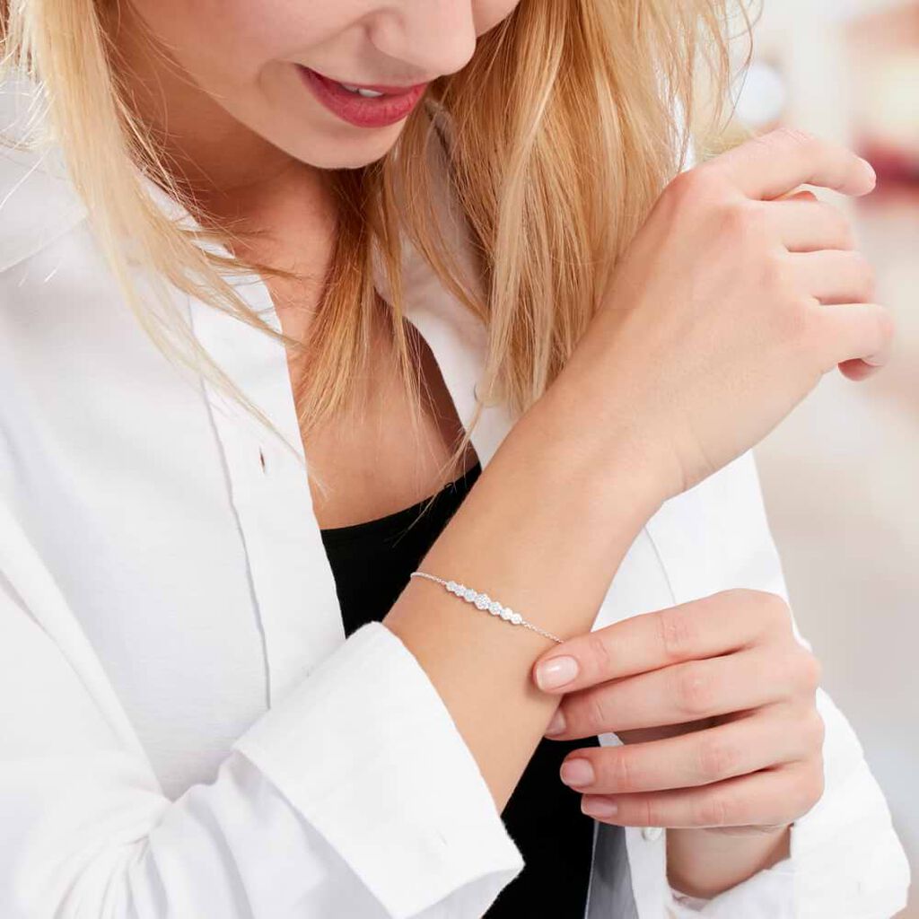 Bracciale Silver Shine Argento Rodiato Cubic Zirconia