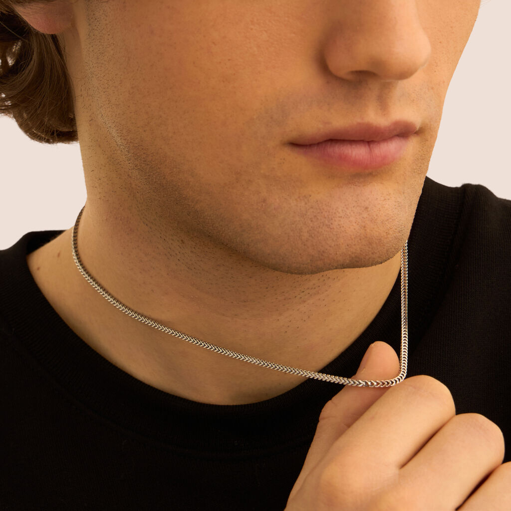 Catena Gentleman Argento Rodiato