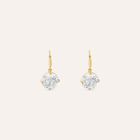 Orecchini Lobo Punto Luce Claire Oro Giallo Cubic Zirconia - Orecchini a Lobo Donna | Stroili