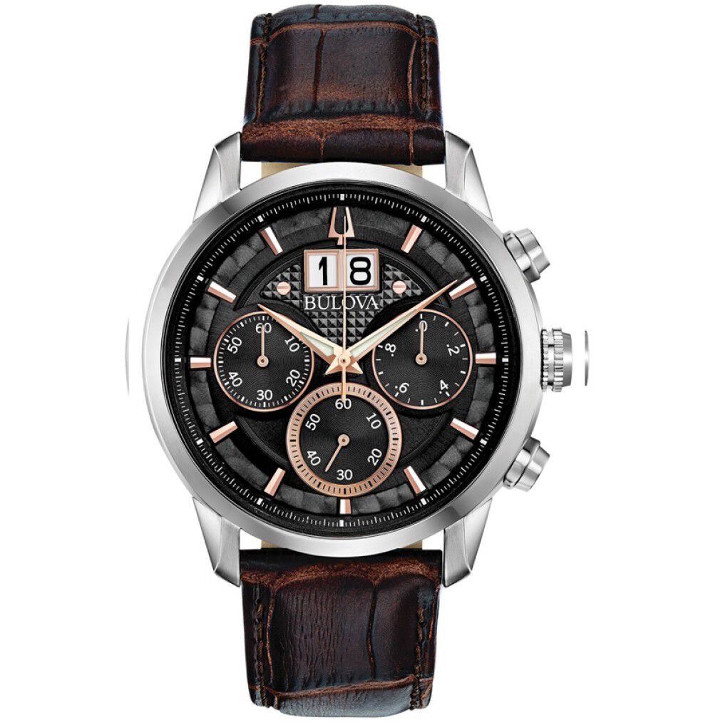 Orologio bulova uomo cinturino pelle sale