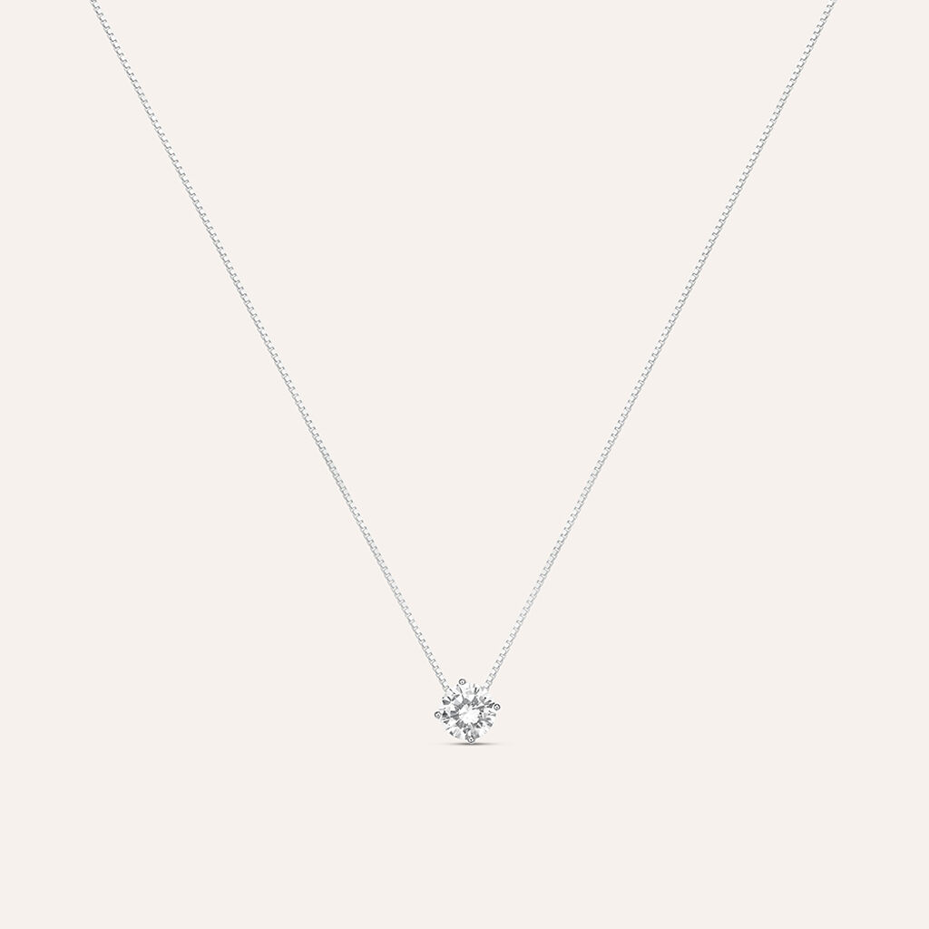 Collana Silver Elegance Argento Rodiato Cubic Zirconia