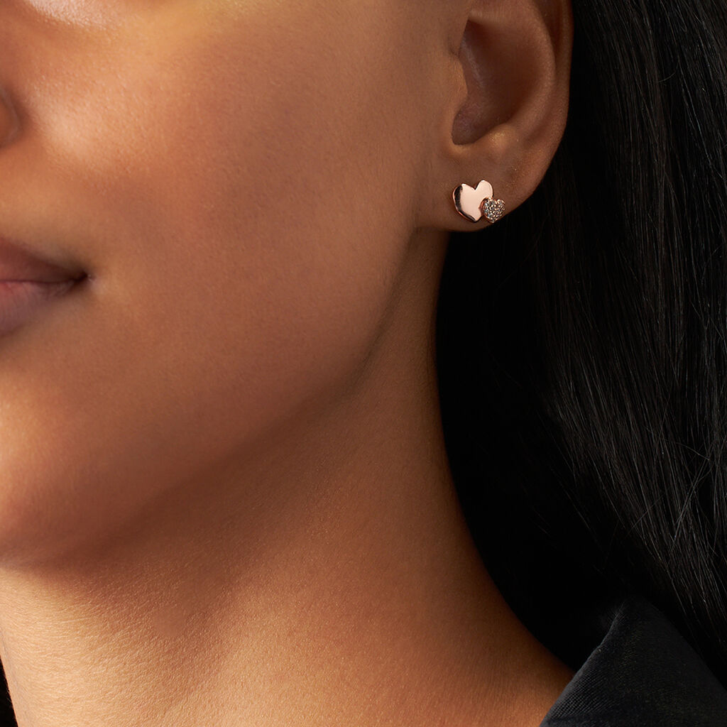 Orecchini Lobo Silver Moments Argento Rosa Cubic Zirconia - Orecchini a Lobo Donna | Stroili