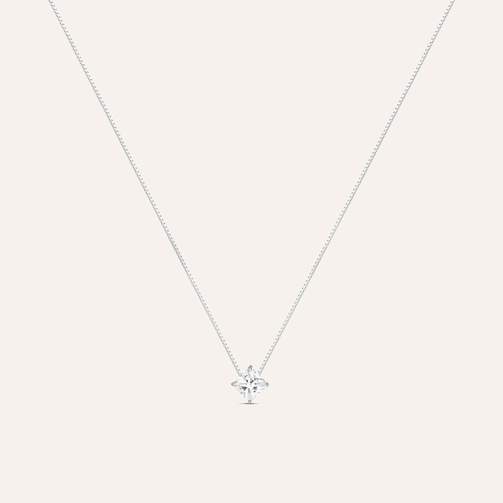 Collana Silver Elegance Argento Rodiato Cubic Zirconia