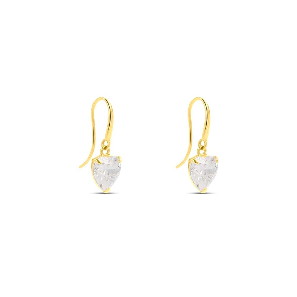 Orecchini Lobo Punto Luce Claire Oro Giallo Cubic Zirconia - Orecchini a Lobo Donna | Stroili
