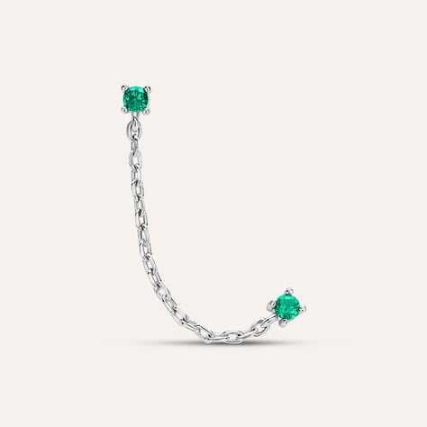 Mono Orecchino Lobo Punto Luce Silver Rainbow Argento Rodiato Cubic Zirconia - Mono Orecchino Donna | Stroili