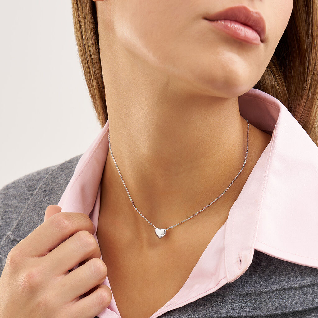 Collana Desideria Argento Nobile Rodiato Cubic Zirconia