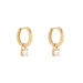 Orecchini A Cerchio Punto Luce Golden Dream Placcato Oro Giallo Cubic Zirconia - Orecchini a Cerchio Donna | Stroili