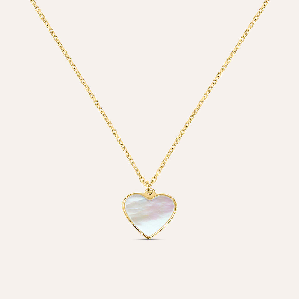 Collana Beverly Oro Giallo Madreperla