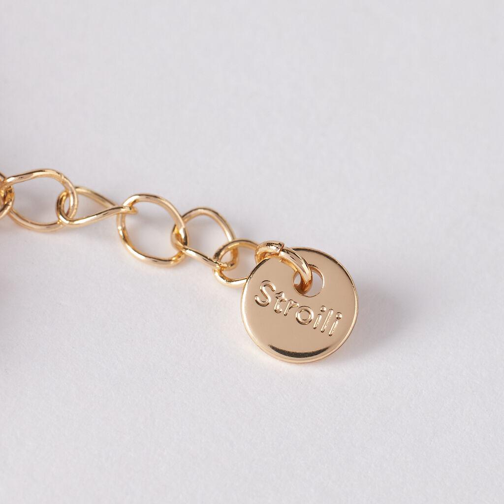 Bracciale Tennis Romantic Shine Metallo Dorato Cristallo - Bracciali Tennis Donna | Stroili