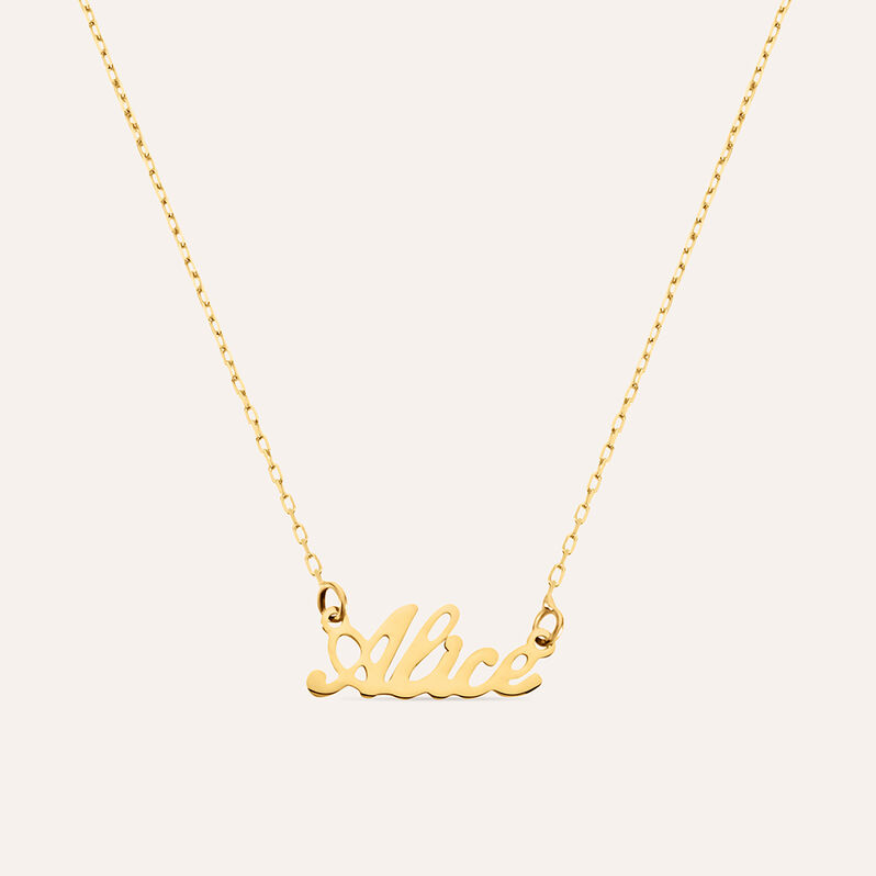 Collana Alice Gold Names Oro Giallo - Collane Unisex | Stroili