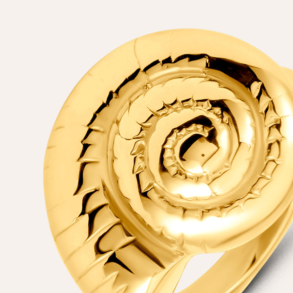 Anello Fantasia Radiance Acciaio Dorato