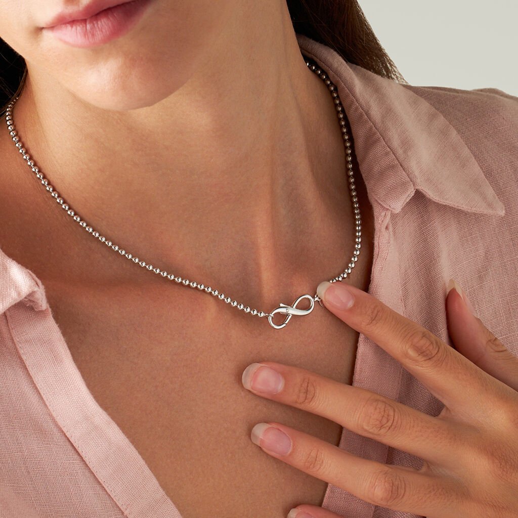 Collana Silver Collection Argento Rodiato - Collane Catena Donna | Stroili
