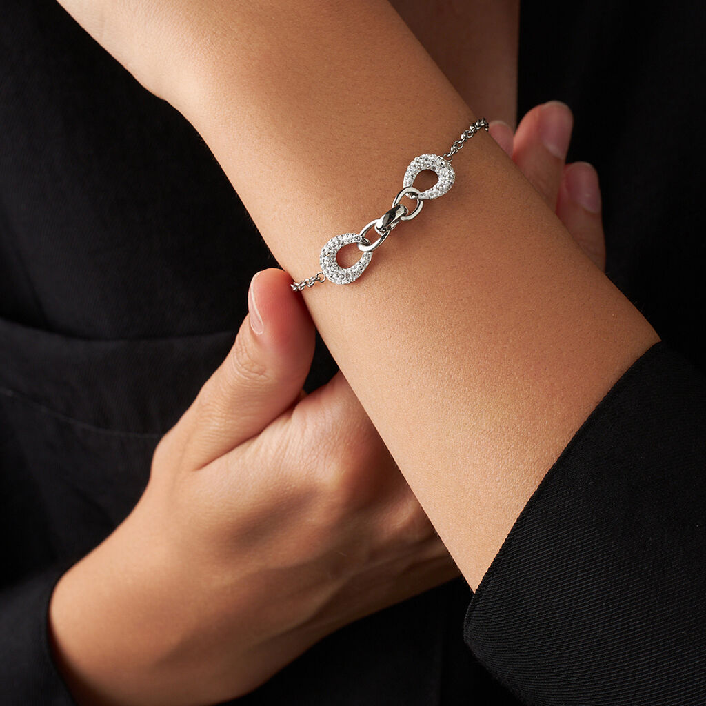 Bracciale Lady Phantasya Acciaio Cristallo - Bracciali Donna | Stroili