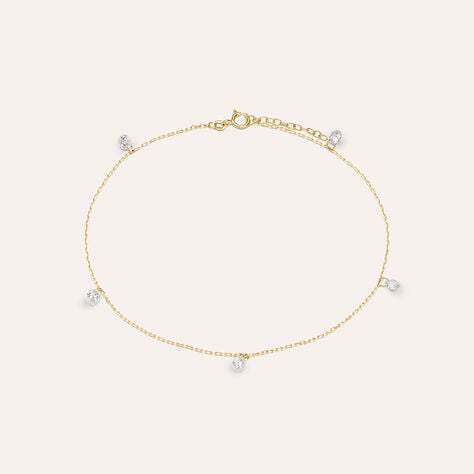 Cavigliera Multi Punto Luce Beverly Oro Giallo Cubic Zirconia - Cavigliere Donna | Stroili