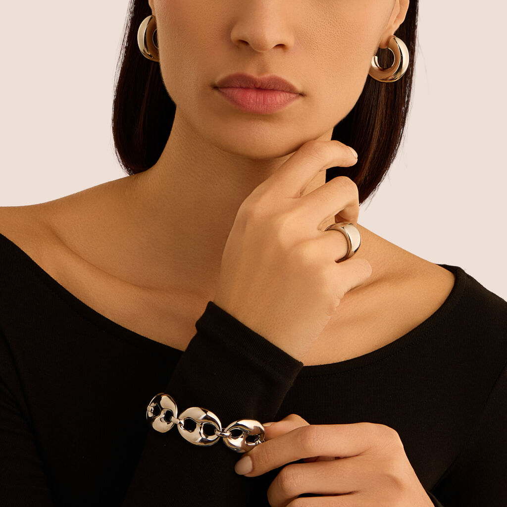 Anello Fascia Moonlight Acciaio