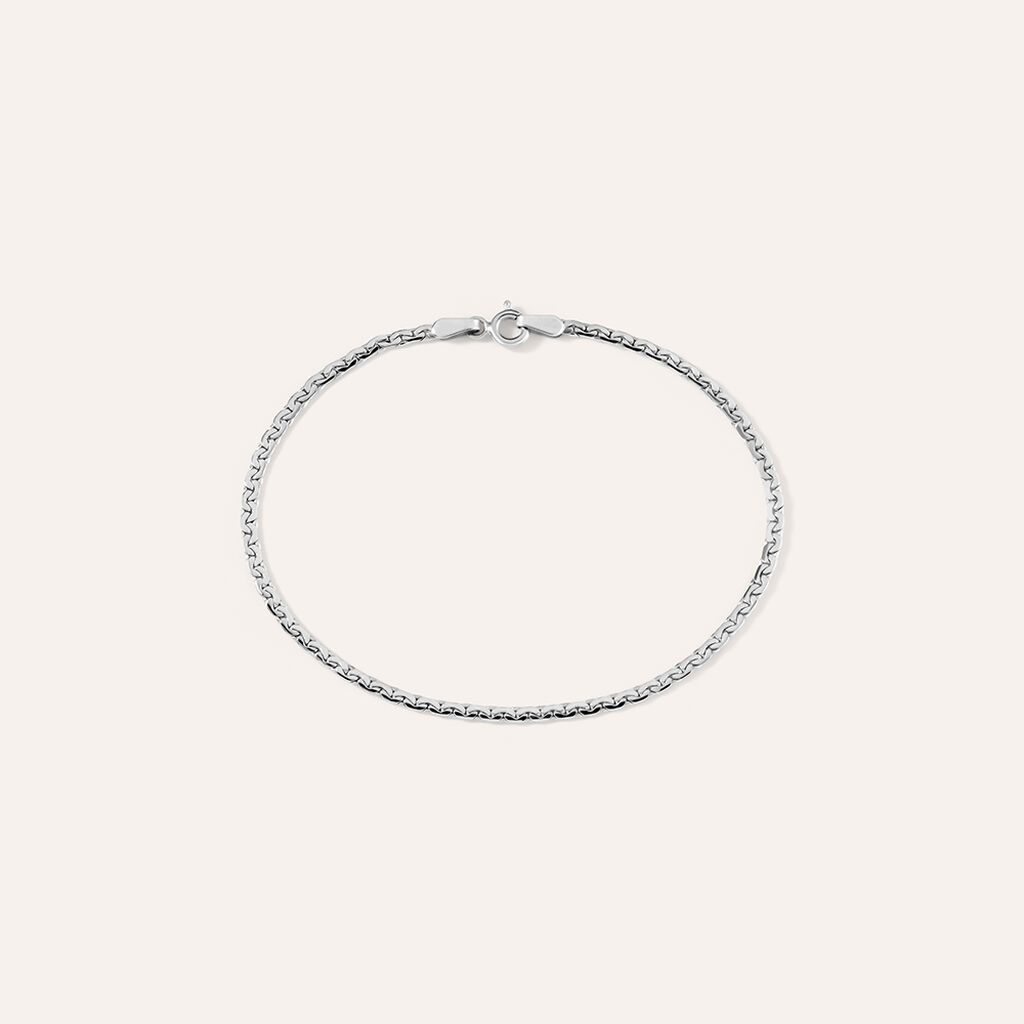 Bracciale Catena Colette Oro Bianco - Bracciali Donna | Stroili