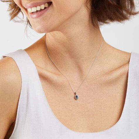 Collana Amélie Oro Bianco Topazio Cubic Zirconia - Collane Donna | Stroili