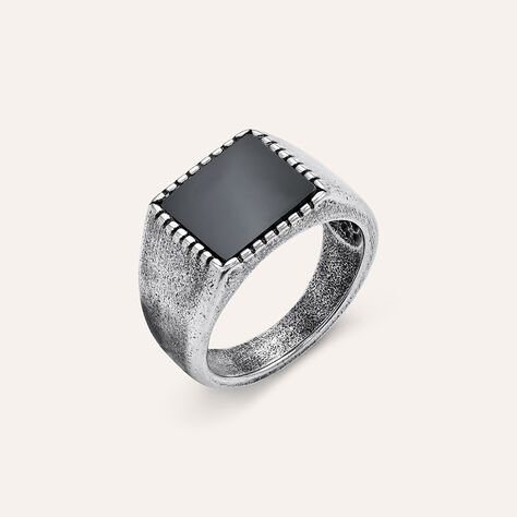 Anello Chevalier Man Code Acciaio Agata - Anelli Chevalier Uomo | Stroili