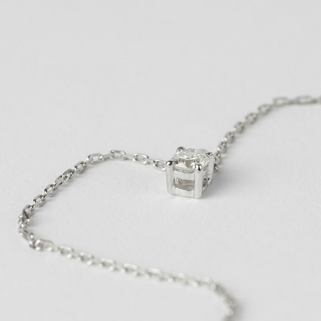 Collana Punto Luce Grace Oro Bianco Diamante - Collane Punto Luce Donna | Stroili