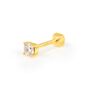 Piercing Orecchio Punto Luce Bon Ton Oro Giallo Cubic Zirconia