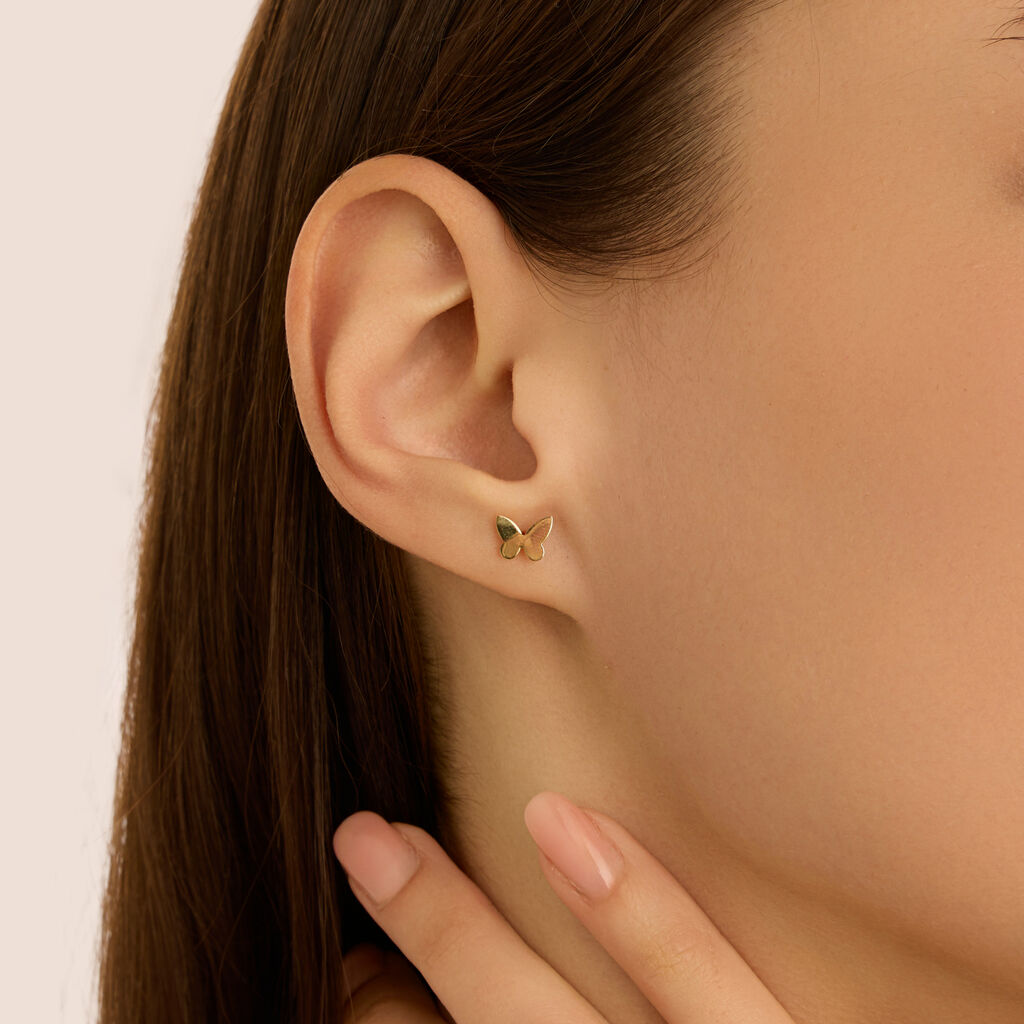 Orecchini Lobo Bon Ton Oro Giallo