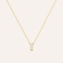 Collana Trilogy Silver Glow Argento Dorato Cubic Zirconia