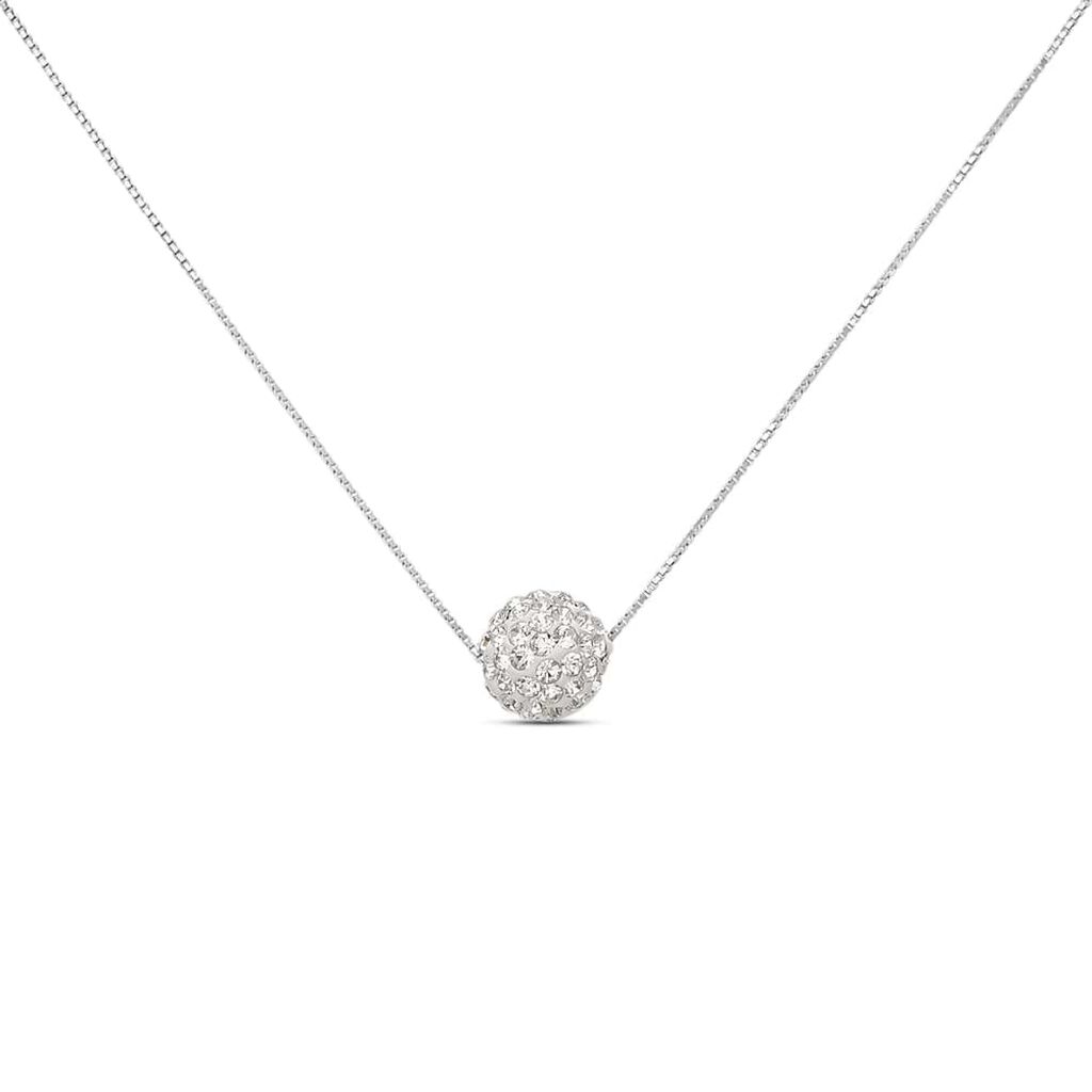 Collana Christelle Oro Bianco Cristallo - Collane Donna | Stroili