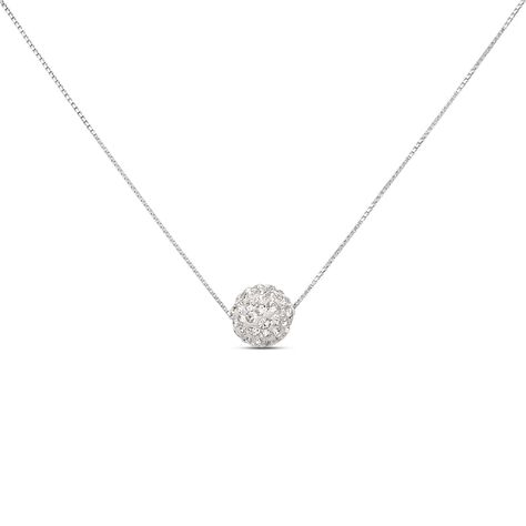 Collana Christelle Oro Bianco Cristallo - Collane Donna | Stroili