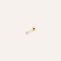 Piercing Orecchio Punto Luce Radiance Titanio Giallo Cubic Zirconia