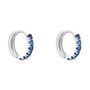 Orecchini A Cerchio Toujours Oro Bianco Cubic Zirconia