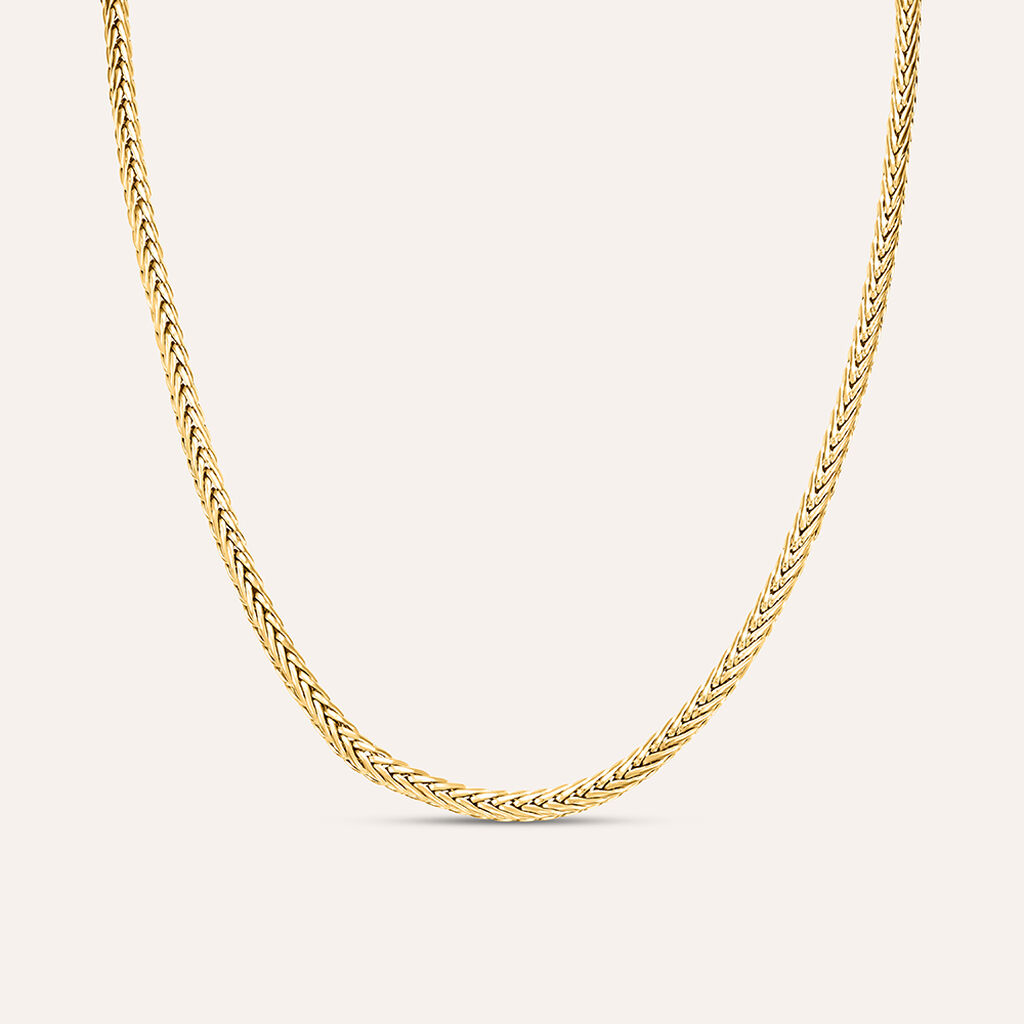 Catena Man Code Acciaio Dorato