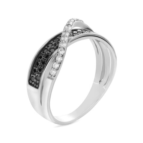 Anello Fantasia Silver Shine Argento Rodiato Cubic Zirconia - Anelli a Fascia Larga Donna | Stroili