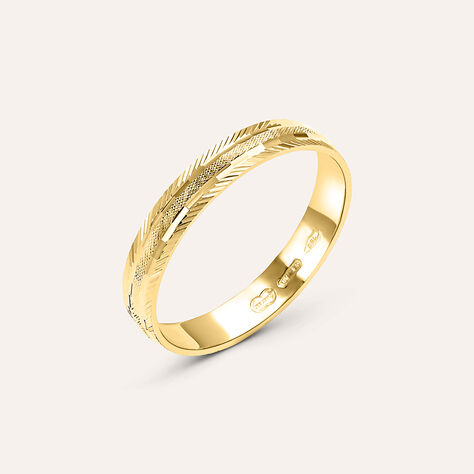Fede Classica Diamantata 3 mm Oro Giallo - Anelli con Incisione Donna | Stroili