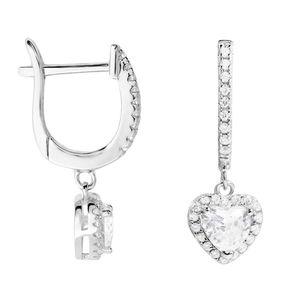 Orecchini Lobo Silver Elegance Argento Rodiato Cubic Zirconia - Orecchini a Lobo Donna | Stroili