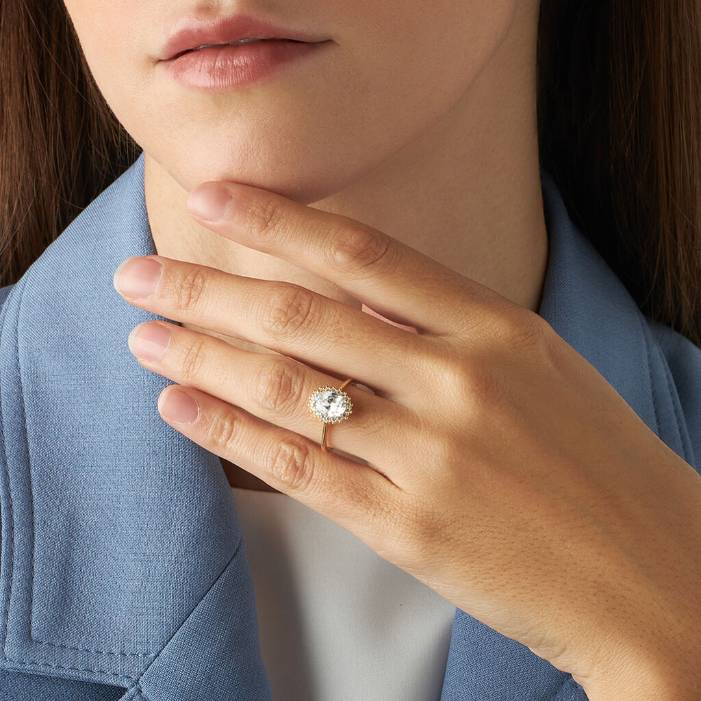 Anello Solitario Claire Oro Giallo Cubic Zirconia - Anelli con Pietre Donna | Stroili