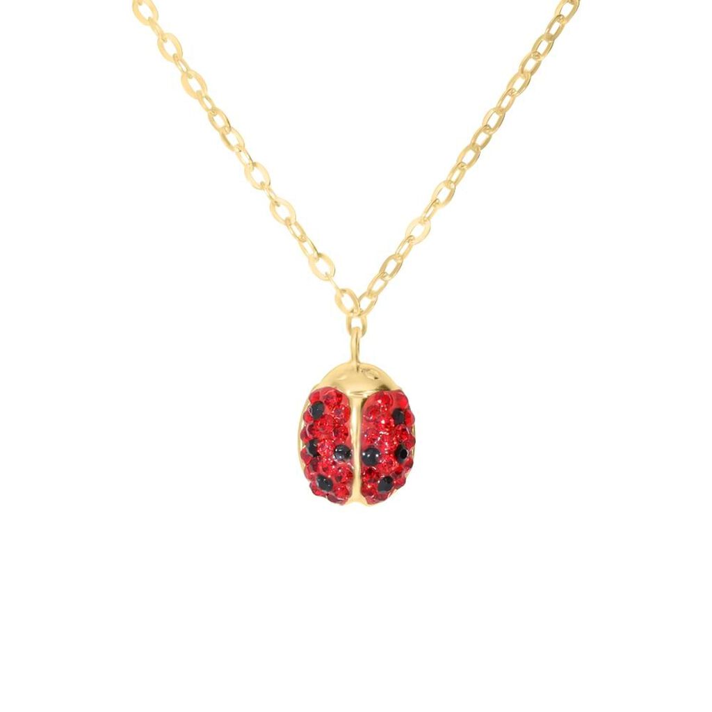 Collana Mon Petit Oro Giallo Cristallo