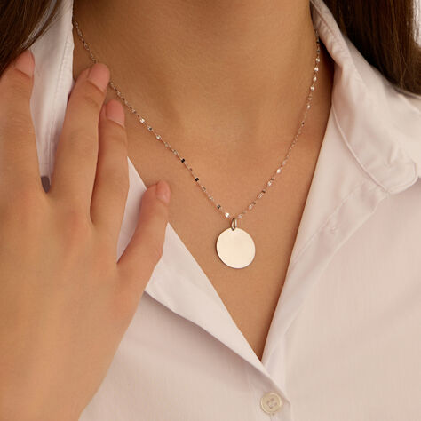 Pendente Po&egrave;me Oro Bianco - Ciondoli con Incisione Donna | Stroili