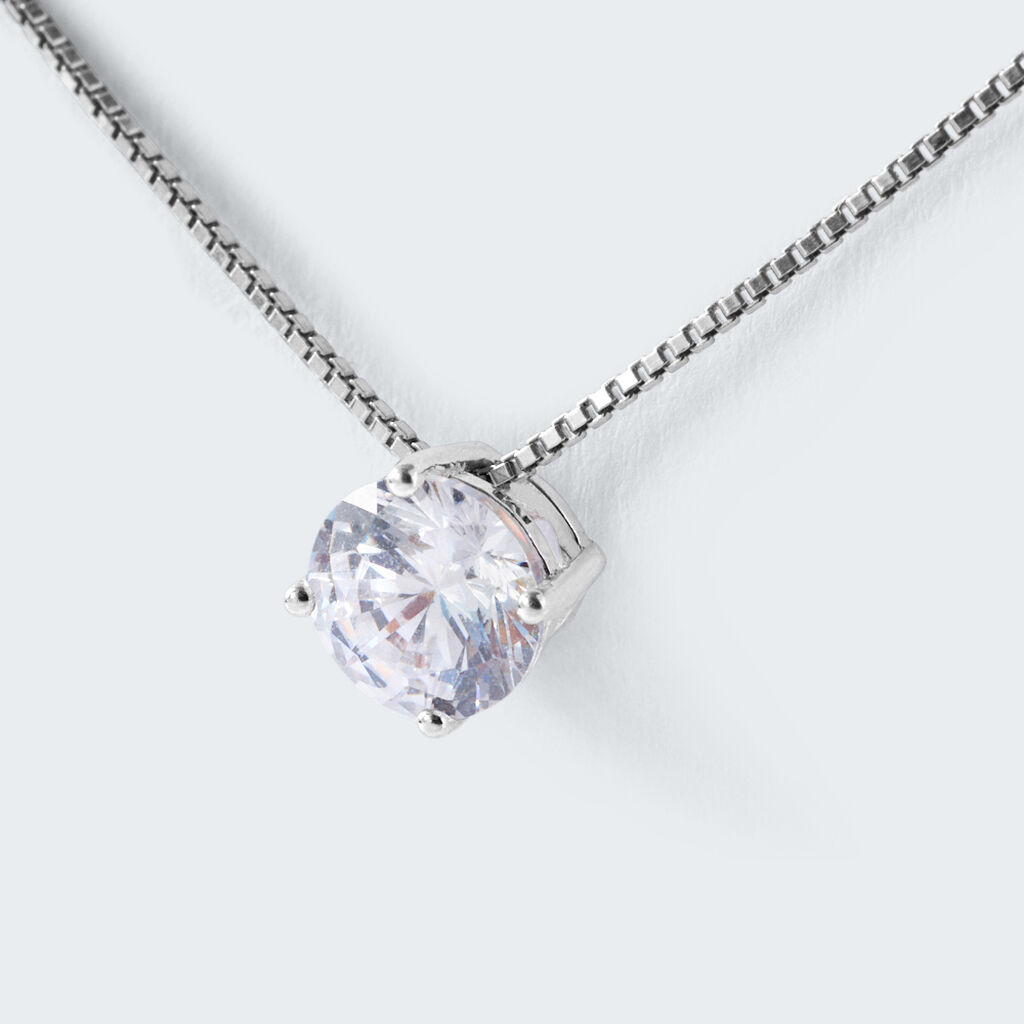 Collana Punto Luce Silver Elegance Argento Rodiato Cubic Zirconia - Collane Punto Luce Donna | Stroili