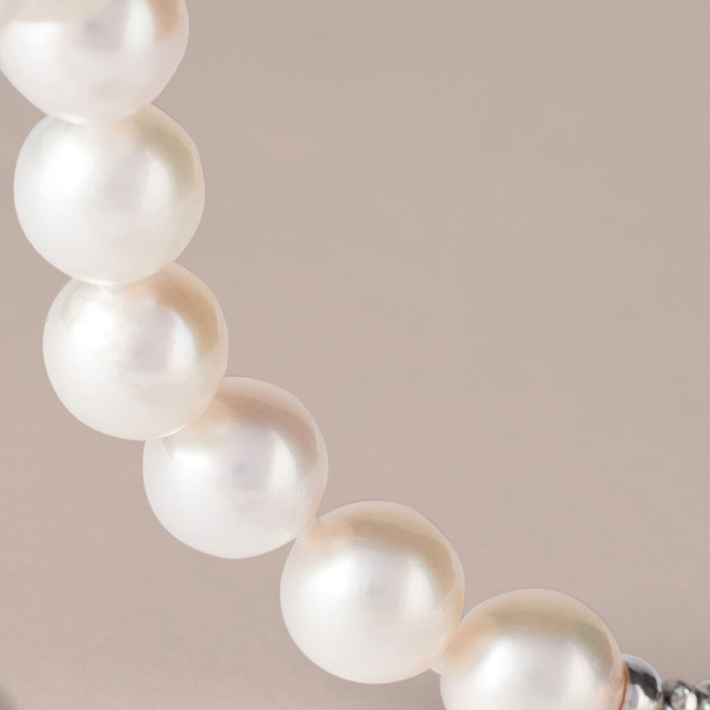 Bracciale Gabrielle Oro Bianco Perla Akoya - Bracciali Donna | Stroili