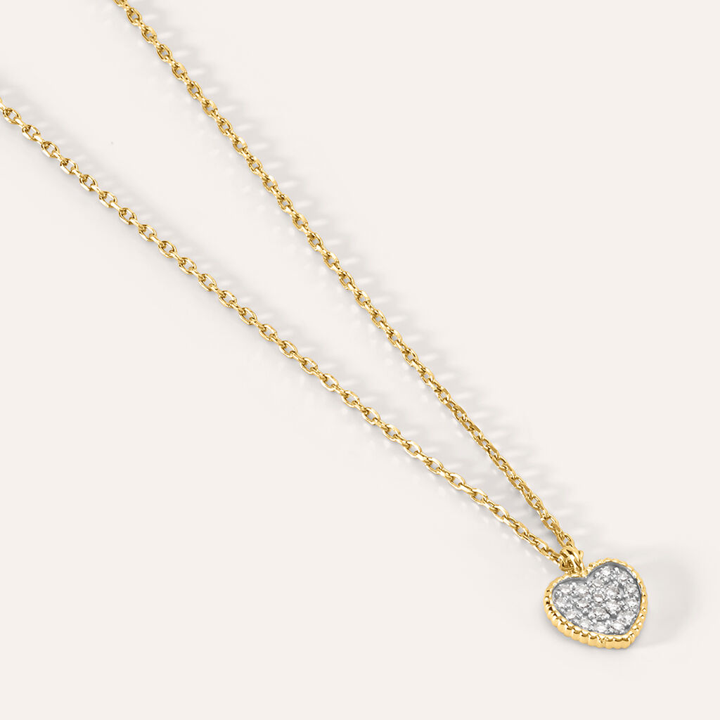 Collana Mon Petit Oro Giallo Diamante