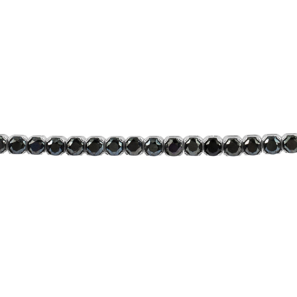 Bracciale Tennis L'homme Or Oro Bianco Spinello - Bracciali Tennis Uomo | Stroili