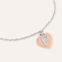 Bracciale Silver Collection Argento Bicolore Bianco / Rosa
