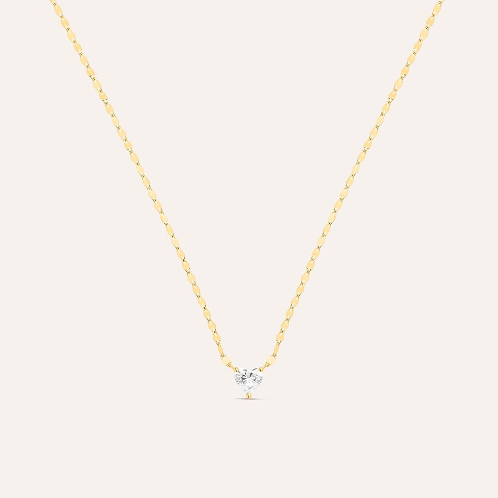 Collana Punto Luce Claire Oro Giallo Cubic Zirconia