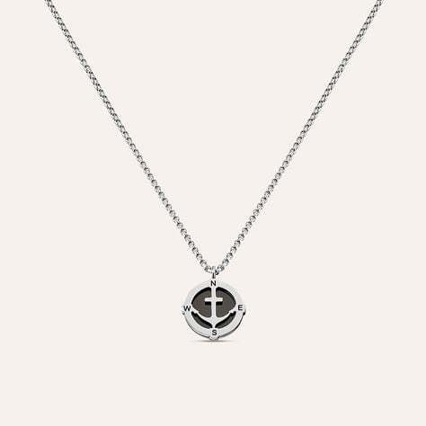 Collana Man Code Acciaio Bicolore Bianco / Nero - Collane Uomo | Stroili