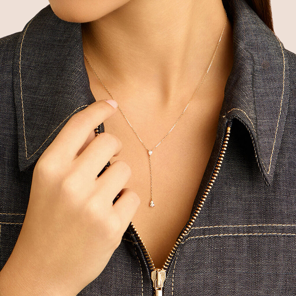 Collana Claire Oro Giallo Cubic Zirconia