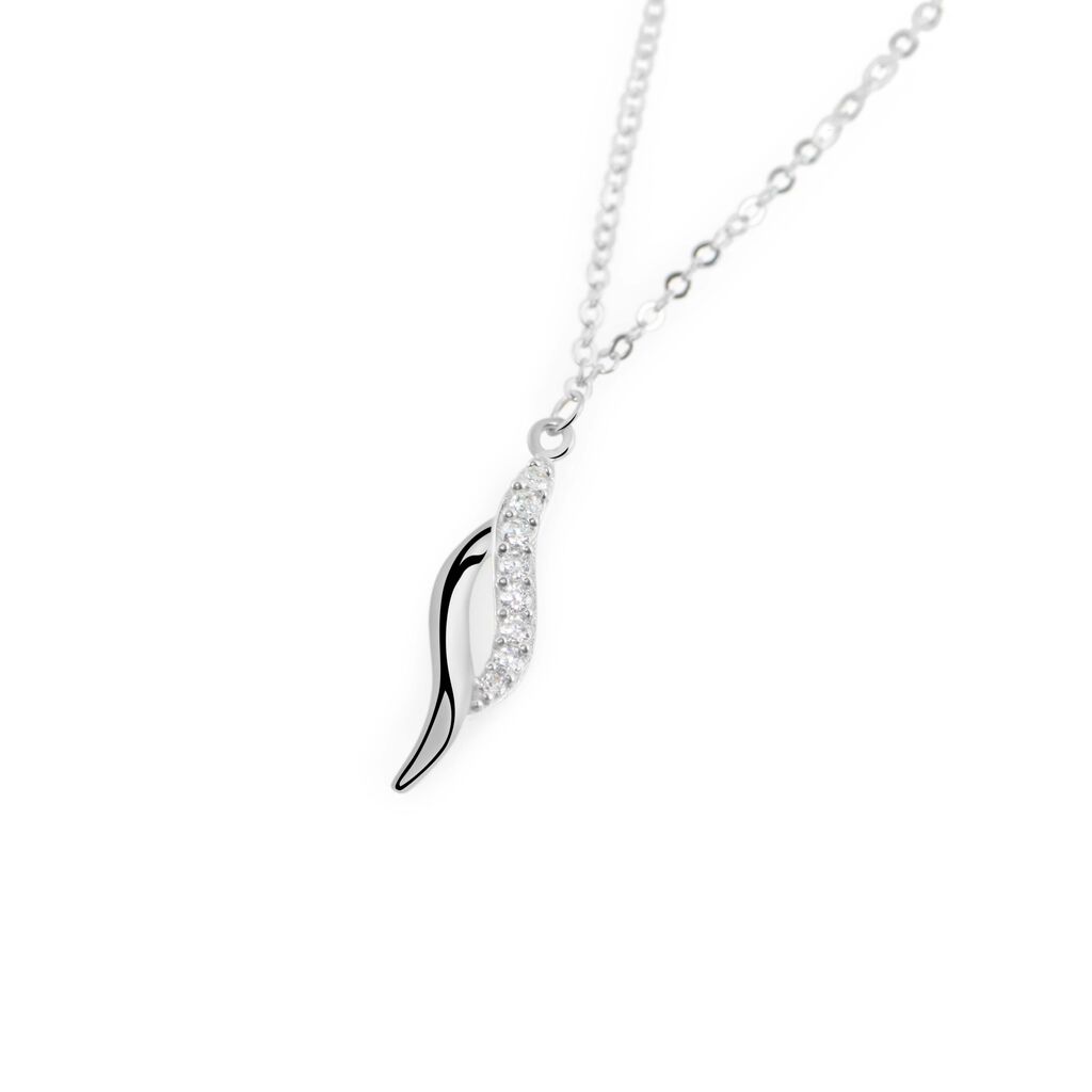 Collana Claire Oro Bianco Cubic Zirconia - Collane Donna | Stroili