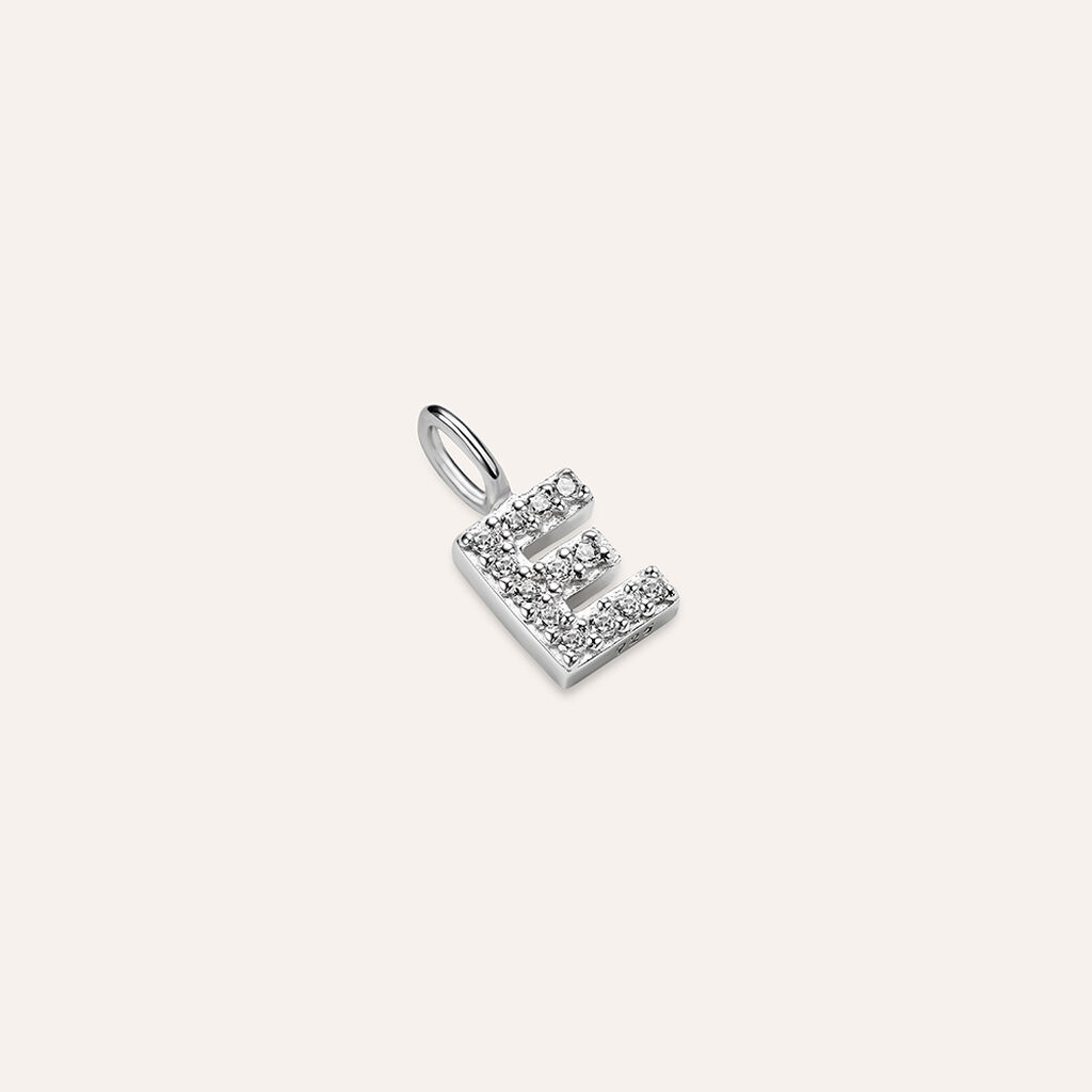 Pendente Love Beats Argento Rodiato Cubic Zirconia